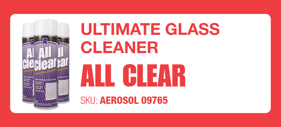 All Clear - Glass Cleaner - Cold and Flu Prevention - Deodorize, Disinfect, Kill COVID-19