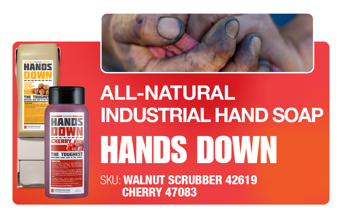 Hands Down - Industrial Hand Soap - Cold and Flu Prevention - Deodorize, Disinfect, Kill COVID-19